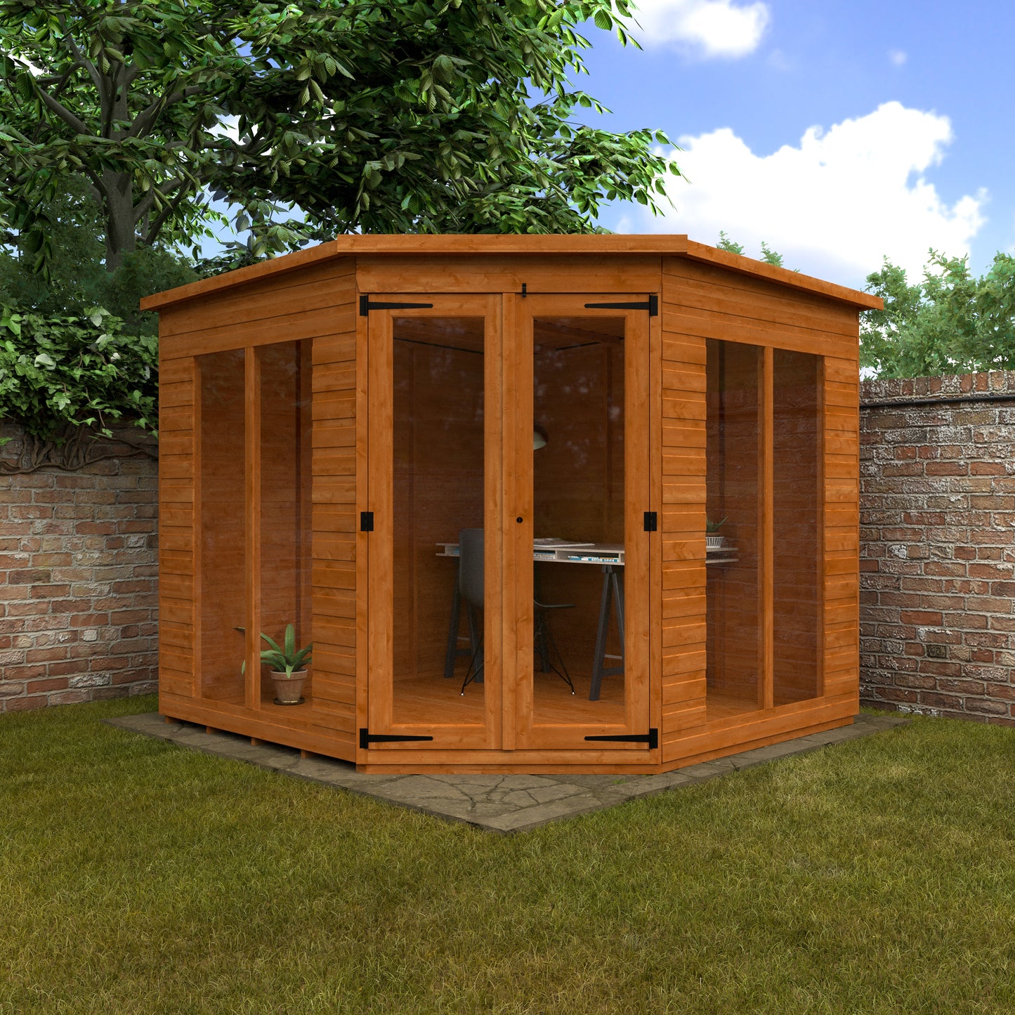 Full Pane Corner Summerhouse - My Store