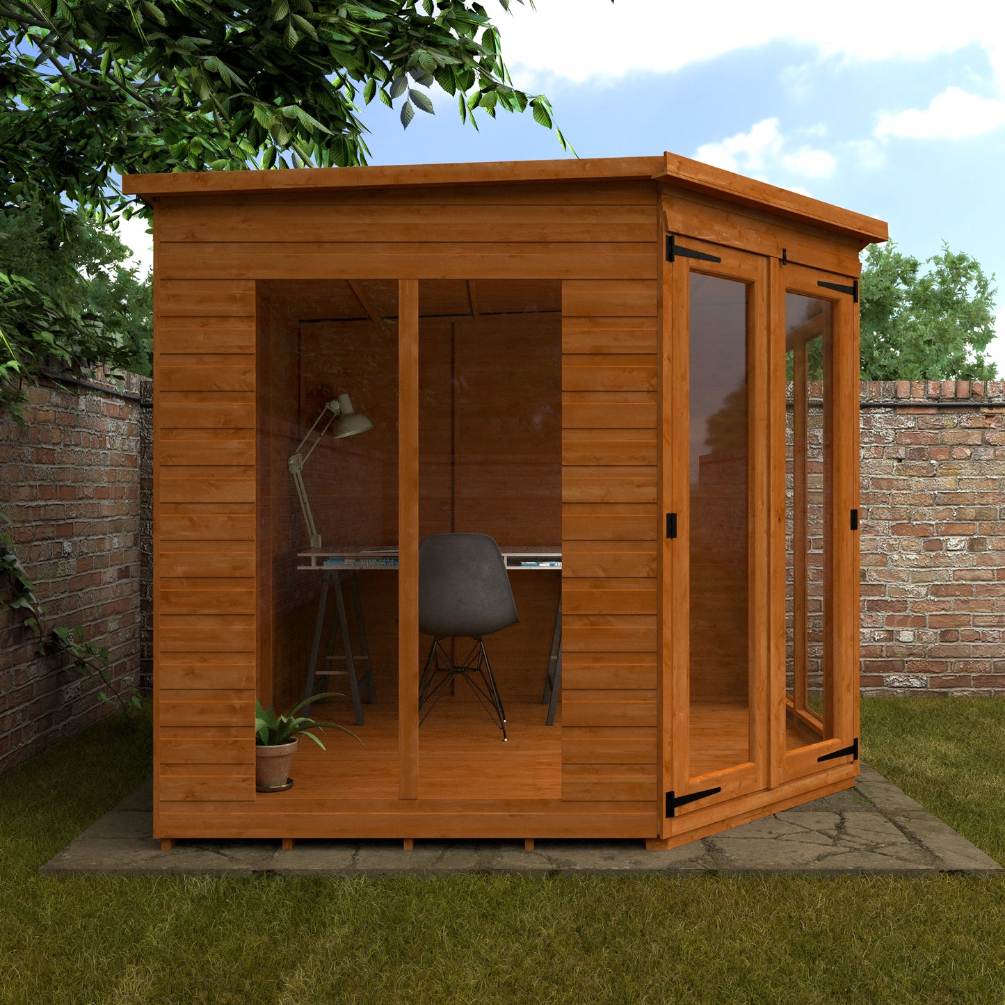 Full Pane Corner Summerhouse - My Store