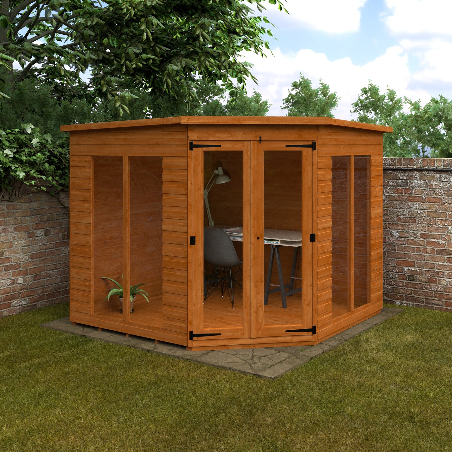 Full Pane Corner Summerhouse - My Store