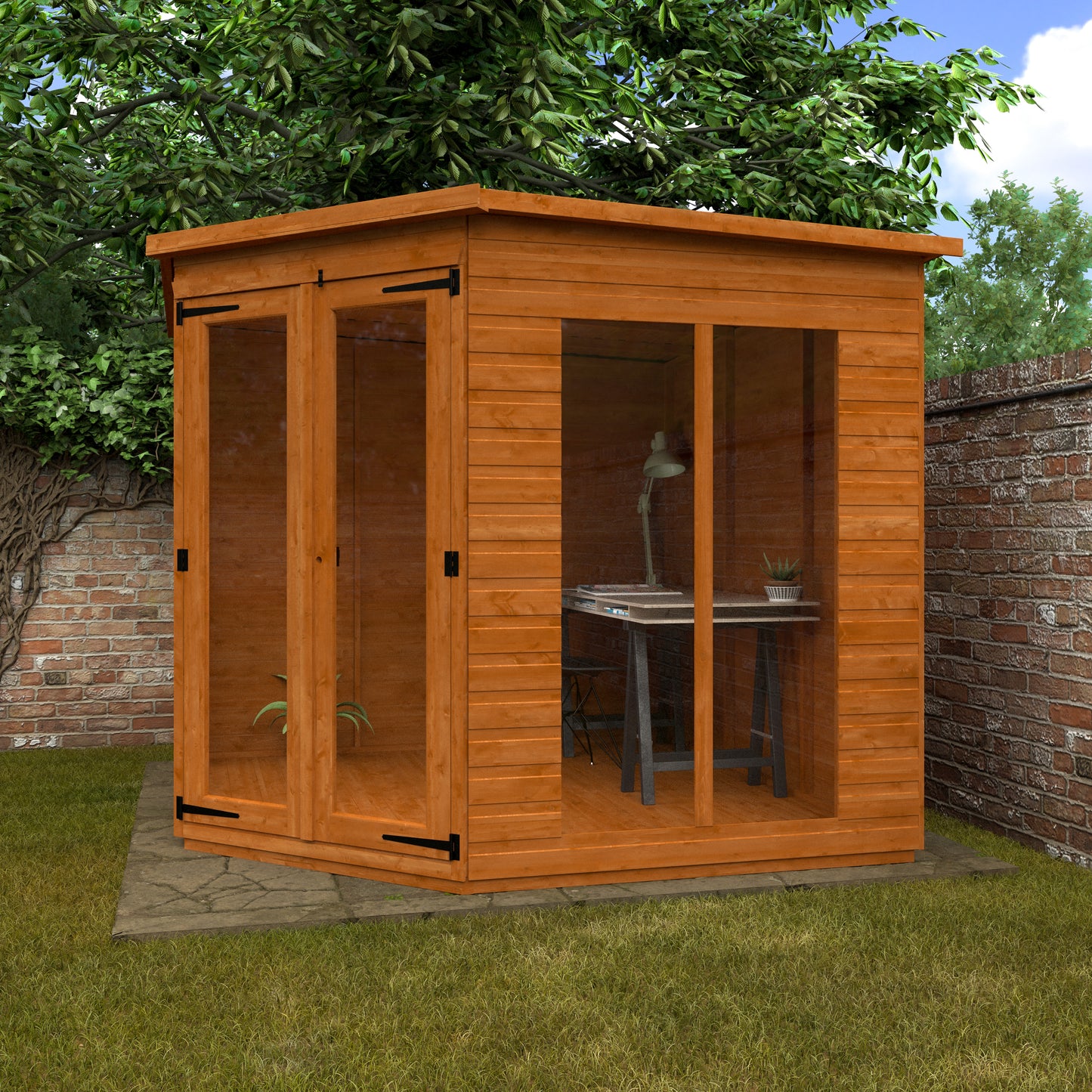 Full Pane Corner Summerhouse - My Store