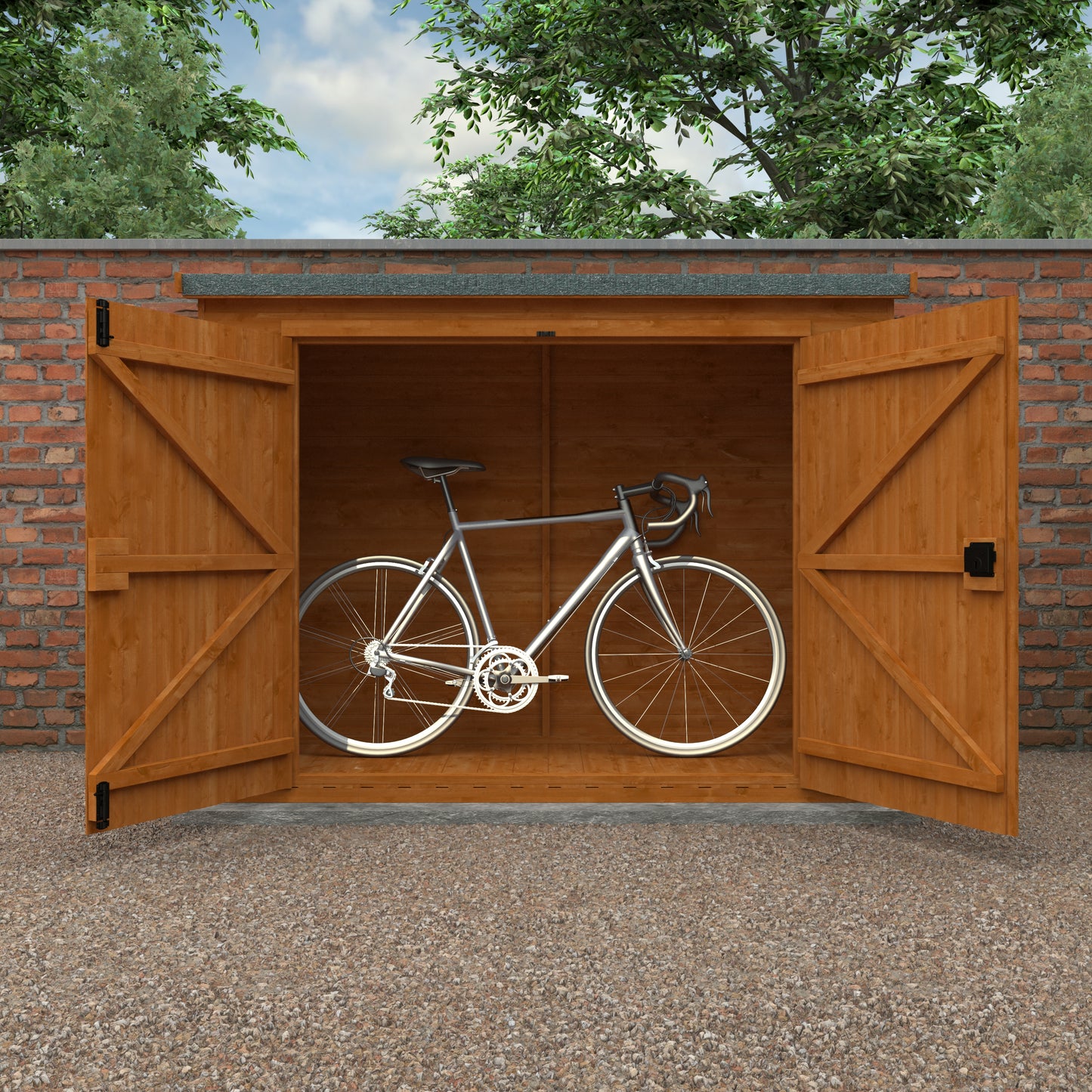 Pent Compact Bike Shed - My Store