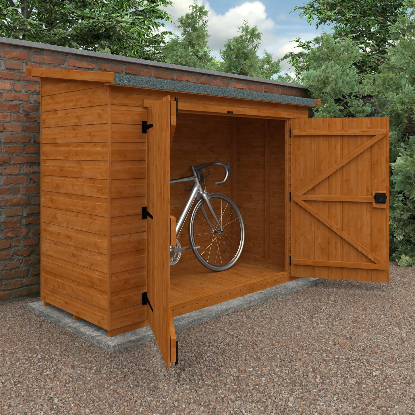 Pent Compact Bike Shed - My Store
