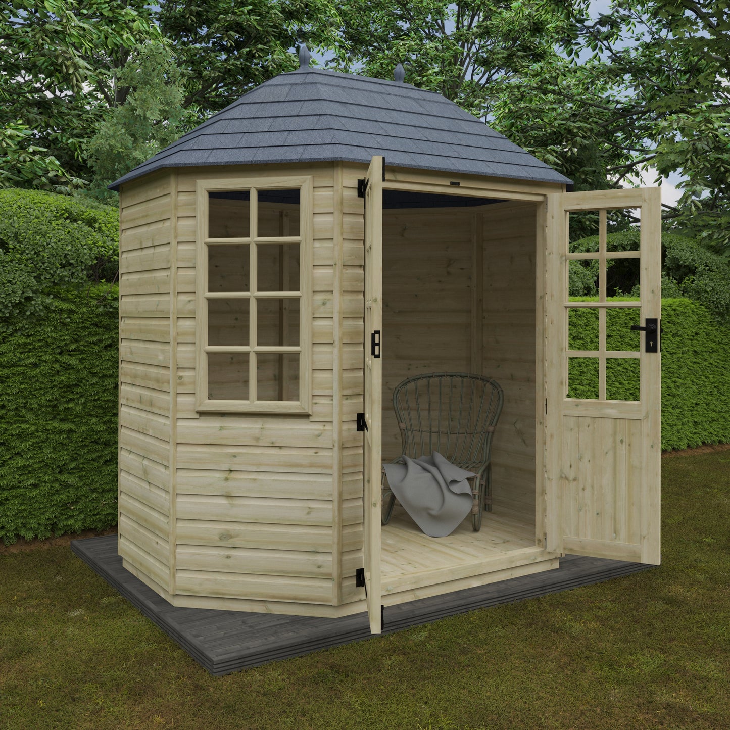 Tanalised Octagonal Summerhouse - My Store