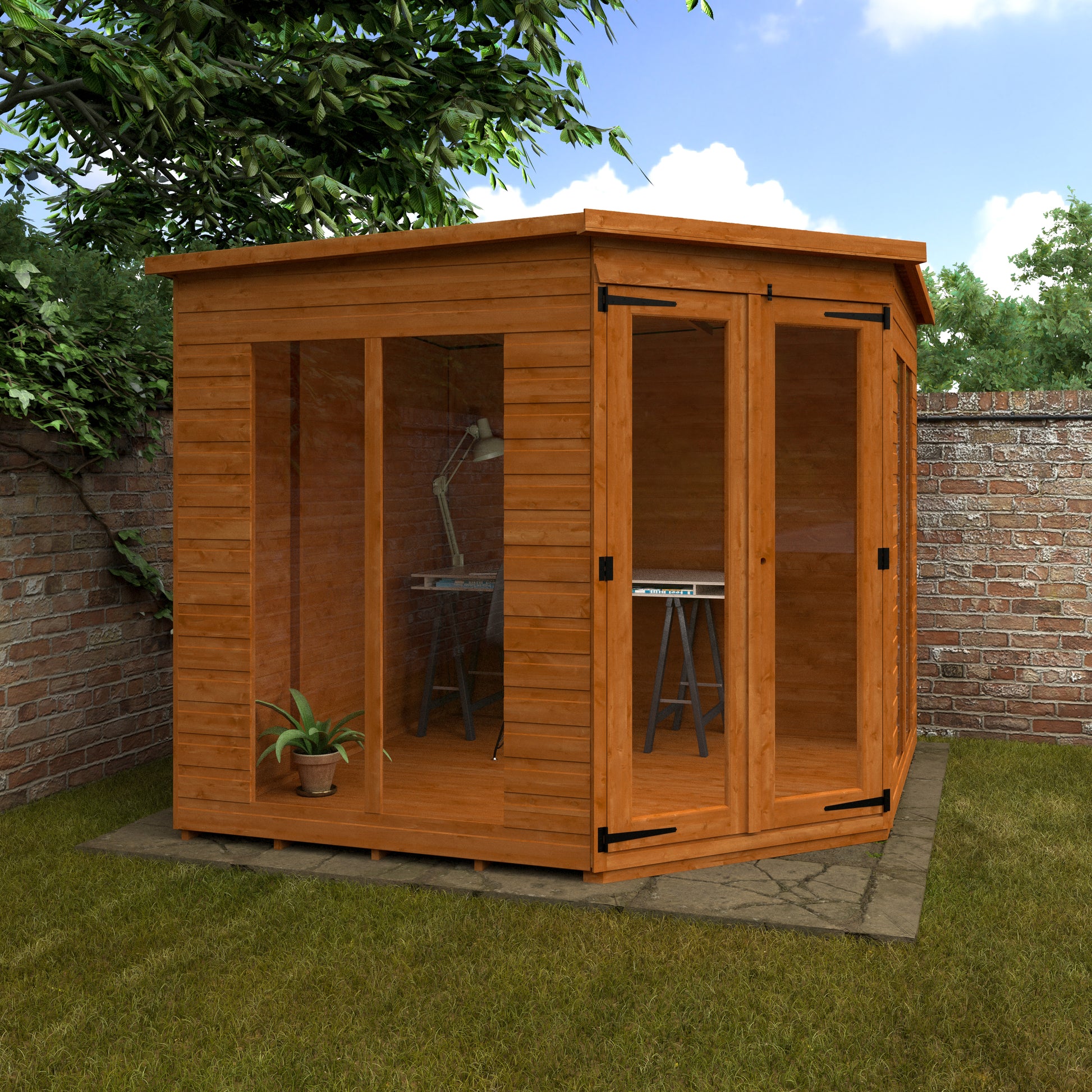 Full Pane Corner Summerhouse - My Store