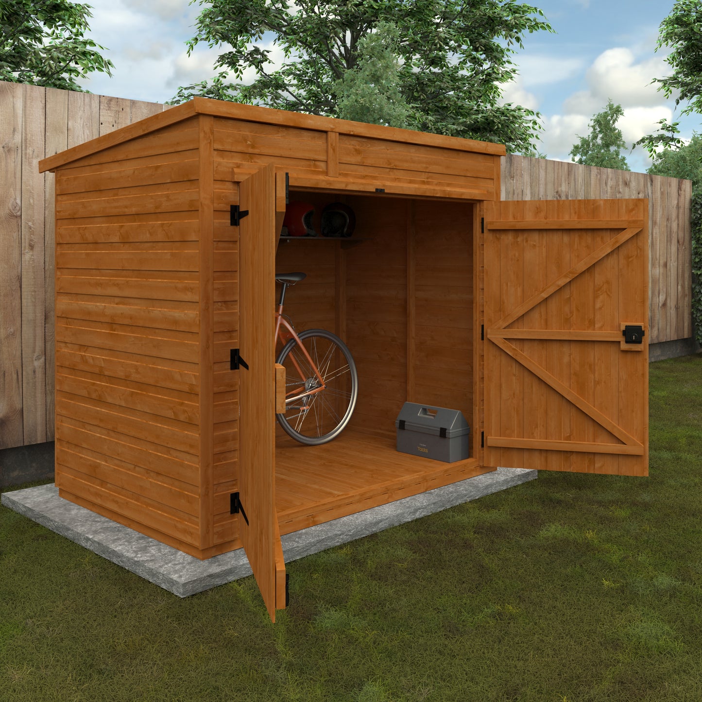 Flex Pent Bike Shed - My Store